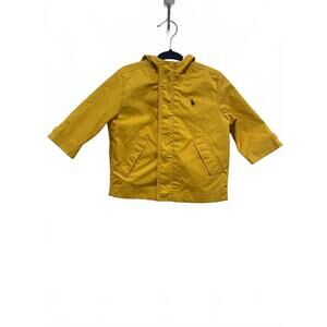 POLP RALPH LAUREN Baby Yellow Rain Jacket – Size 9M